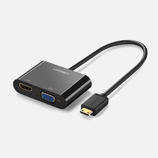 Picture of Ugreen Mini HDMI to VGA+HDMI Converter