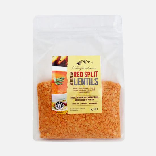 Picture of Chefs Choice Australian Red Split Lentils 1kg