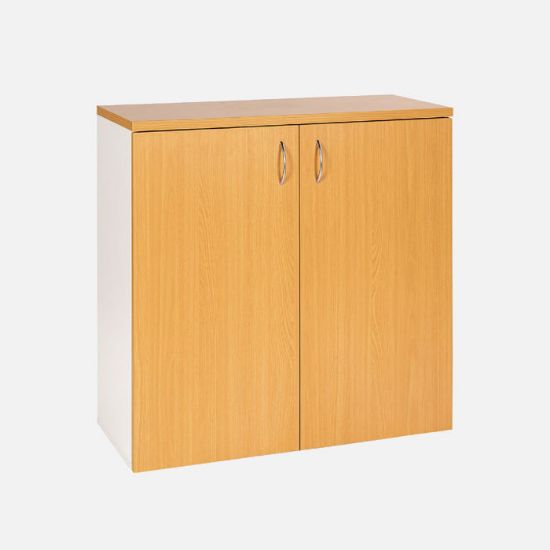 Picture of Velocity 900mm Storage Cupboard Golden Beech